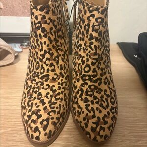 Maurices Animal Print Ankle BootiesLeapard print Animal print booties